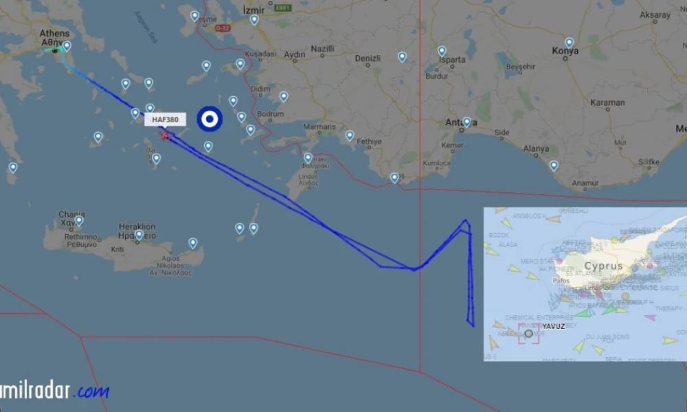 Διεθνή ΜΜΕ: ''Εmbraer πραγματοποίησε αποστολή επιτήρησης στην Κυπριακή ΑΟΖ''